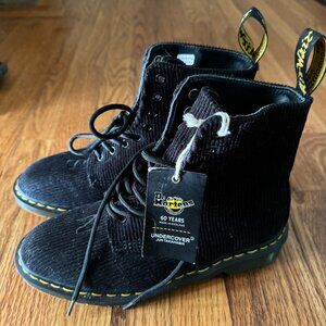 Dr. Marten's x Undercover 1460 SN Black Corduroy Made in England Boots US7/UK6